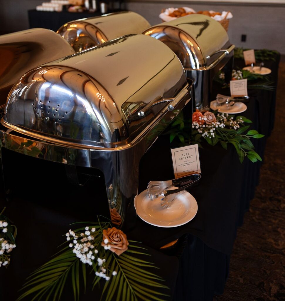 Chafers on buffet
